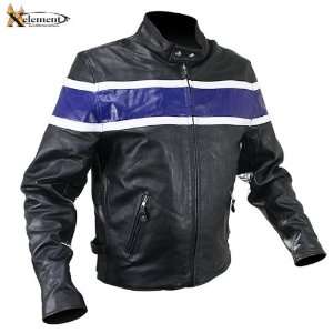  Mens Cool Rider Collarless Motorcycle Jacket   Size  3XL 