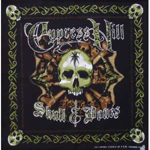 Cypress Hill Skull & Bones Handkerchief Headwrap Bandana S12
