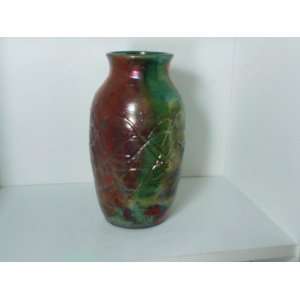  Made of Clay Raku Collection Dougs Tall Inscribed Lines 