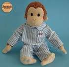 Applause Curious George Plush Figure Wearing Pajamas   Stuffed Doll