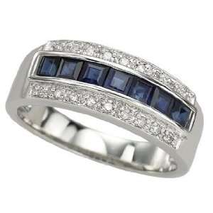 14K White Gold 0.1 cttw Royal and Delightful Triple Row Diamond and 
