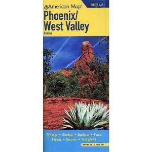  American Map 611108 Phoenix And West Valley, Arizona 