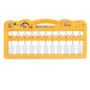   Panda Pattern Yellow Plastic Framed Japanese Abacus Toy Toys & Games