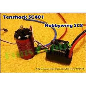   sc401 4600kv + hobbywing sc8 120a 2 4s ems shipping Toys & Games