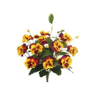  12 Water Resistant Pansy Bush Yellow Brick (Pack of 12 