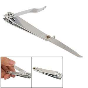  Silver Tone Embedded File Manicure Nail Clipper Tool 