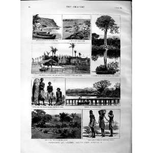  1883 LOANDA AFRICA RIVER DANDE SLAVES KABENDA EMBOMMA 