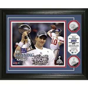  New York Giants Eli Manning #10 Super Bowl XLVI MVP Silver 