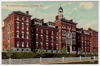 Postcard St. Anthony’s Hospital in Louisville, Kentucky  