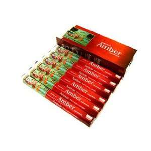  Amber   120 Sticks Box   Darshan Incense
