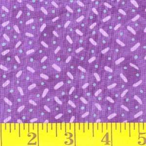  45 Wide Dash and Dot Purple Fabric By The Yard Arts 