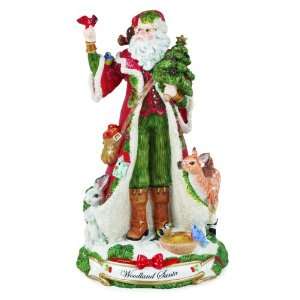    Fitz and Floyd Clairmont Musical Woodland Santa