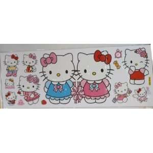   Peel and Stick Applique / Wall Decal Set   Hello Kitty