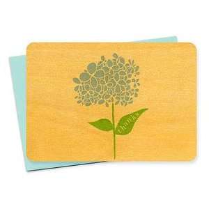  Night Owl Paper Goods Wooden Hydrangea Thank You Card 