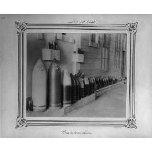 Cannon shells in various sizes / Abdullah Freres,Constantinople 