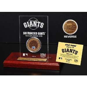  San Francisco Giants AT&T Park Etched Acrylic Desktop with 