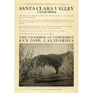   San Jose California Agricultural Orchard Real Estate   Original Print