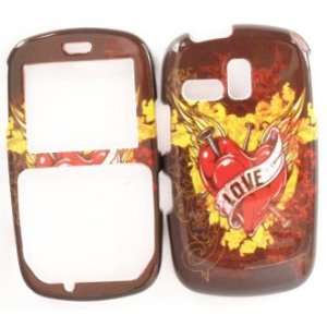 Samsung R355c Brown Love Design Hard Case Cover Skin Protector NET 10 