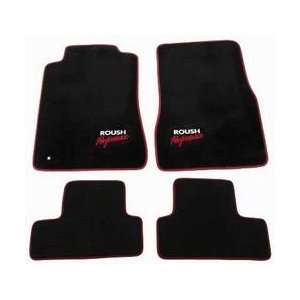  Roush 401357 Black/Red Floor Mat for Mustang 05 