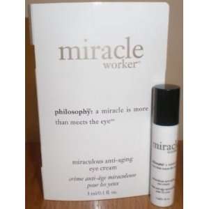  Worker Miraculous anti aging eye cream, DLX Sample, .1 oz. Beauty