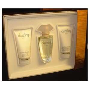DAZZLING GOLD Perfume. 3 PC. GIFT SET ( EAU DE PARFUM SPRAY 1.7 oz 