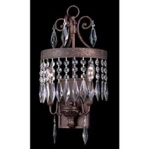 Trans Globe Lighting 8390 DBG Dark Bronze with Gold Crystal Flair 