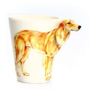  Saluki 3D Ceramic Mug   Brown