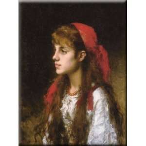  A Russian Beauty 22x30 Streched Canvas Art by Harlamoff 