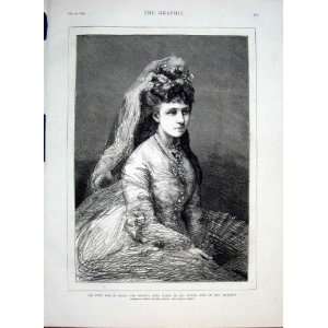   Dona Maria De Las Nieves Wife Don Alphonso 1874