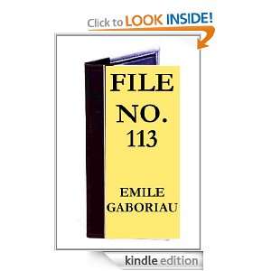 File No. 113 Emile Gaboriau  Kindle Store