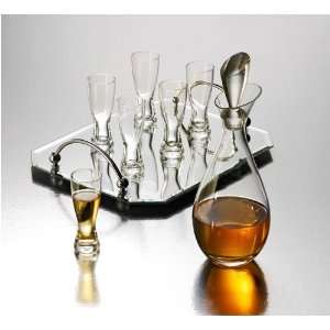   Silversmiths Cordial Set Decanter Set With 6 Glasses