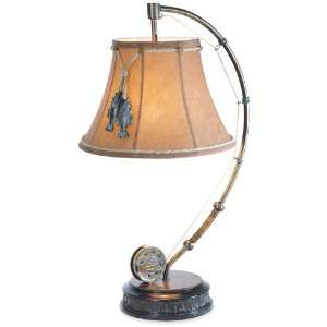   Day Fishing Reel Table Lamp with Decorative Shade