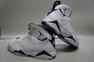 Nike Air Jordan 7 Retro DMP White Royal Blue Black Sneakers Mens Size 