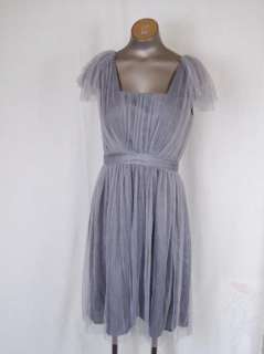 Crew Collection Tulle Dress Color Light Gray Size 6  
