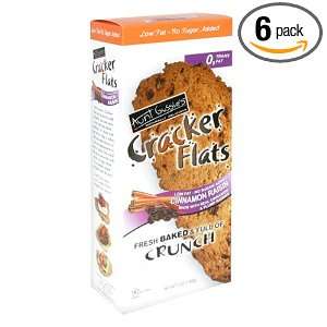 Aunt Gussies Wheat Cracker Flats, Cinnamon Raisin, 5 Ounce Stand Up 