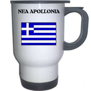  Greece   NEA APOLLONIA White Stainless Steel Mug 