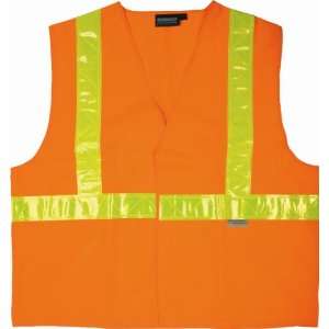 ERB S17 Class 2 Safety Vest Woven Orange Size 3X 14649 