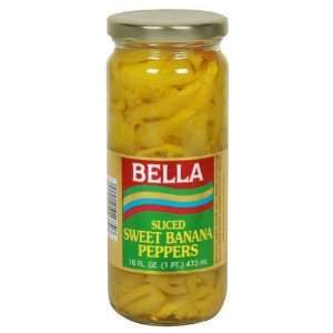  Bella, Pepper Banana Slcd, 16 OZ (Pack of 12) Health 