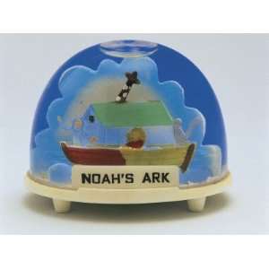  Close Up of a Figurine of Noahs Ark in a Snow Globe 