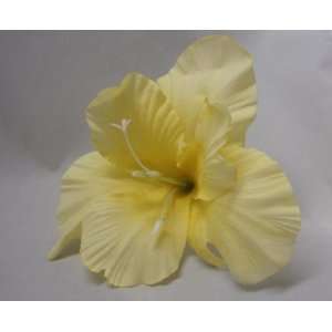  Yellow Real Touch Day Lily Hair Flower Clip Beauty