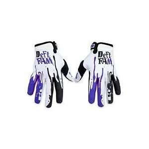  DEFT FAMILY CATALYST DIPPED GLOVES (LARGE) (WHITE/PURPLE 