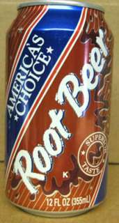 AMERICAS CHOICE ROOT BEER Soda Can Montvale NEW JERSEY  