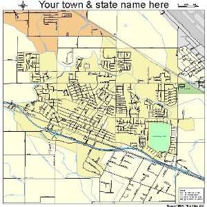  Street & Road Map of Atwater, California CA   Printed 