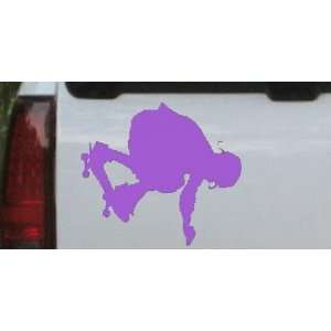  Purple 8in X 7.2in    Skateboarding Sports Car Window Wall 