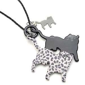  [Aznavour] Lovely & Cute Leopard Necklace / Gray. Jewelry
