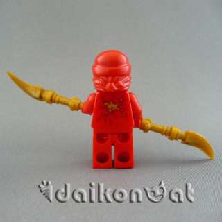 LEGO Ninjago NRG Kai Red Kai Minifigure w/ a Golden Scythe NEW  
