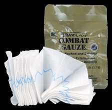 QuikClot Combat Gauze Traumatic Treatment IFAK Medic NEW Z Fold 