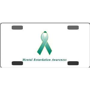 Mental Retardation Awareness Ribbon Vanity License Plate