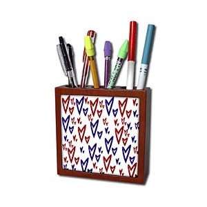  Anne Marie Baugh Hearts   Blue and Red Funky Hearts On A 