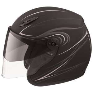  GMAX GM17 SPC Derk Open Face Helmet X Large  Black 